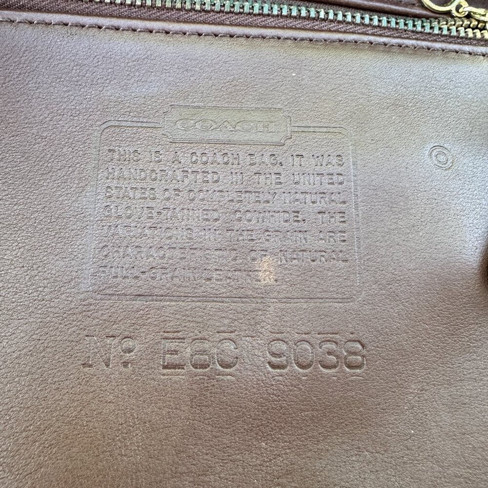Vintage Coach Shelburne Bag 9038 Brown Color, Excellent Condition - Picture 13 of 15